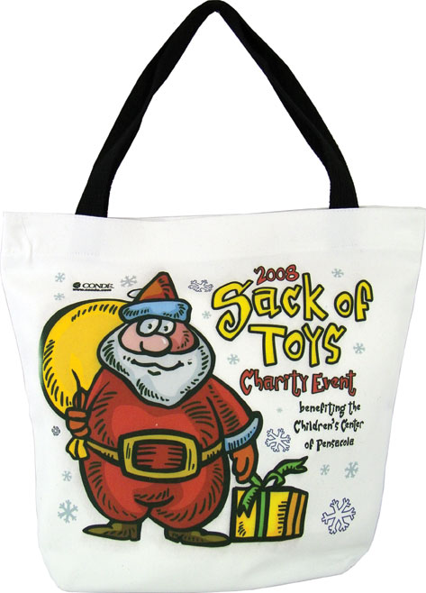 Holiday Tote Bag  made with sublimation printing