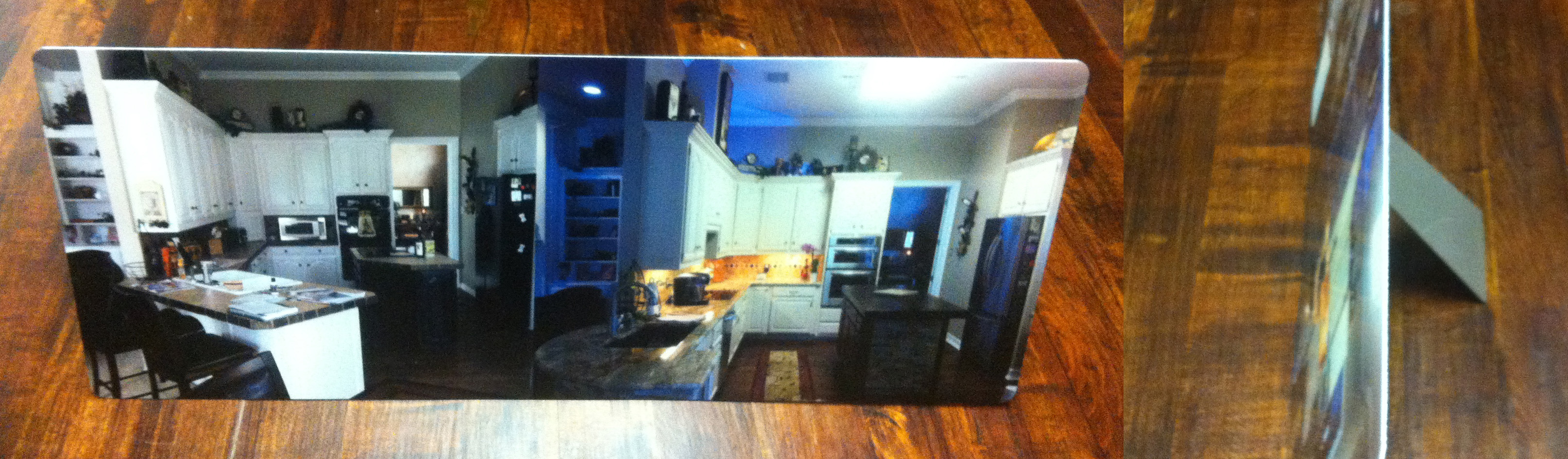 Before & After Kitchen Remodel made with sublimation printing