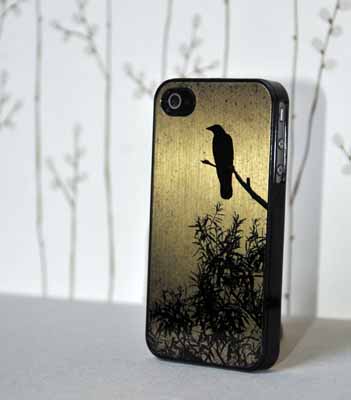 iPhone Case - Crow Photo  made with sublimation printing