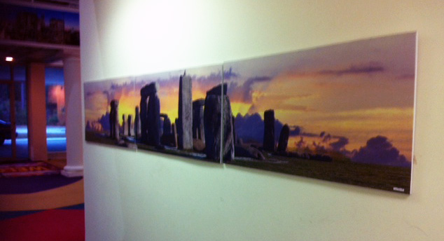 Stonehenge Mural made with sublimation printing