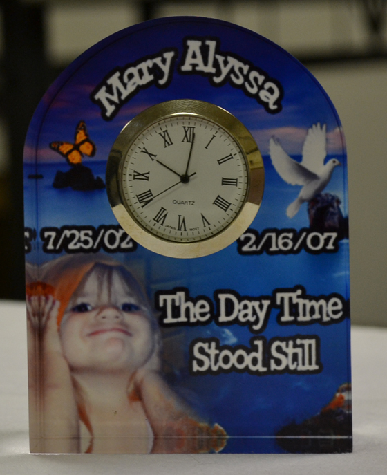 Clock made with sublimation printing