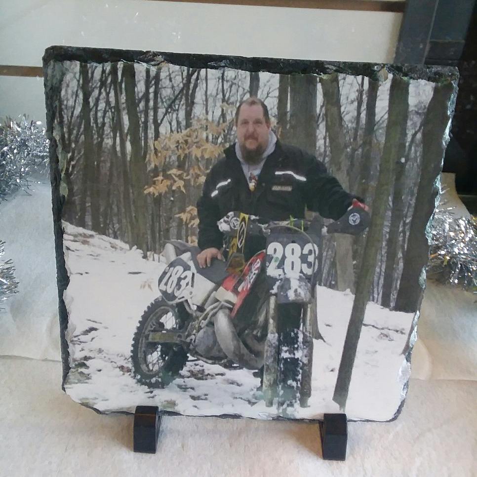 Off-Road Photo Slate made with sublimation printing