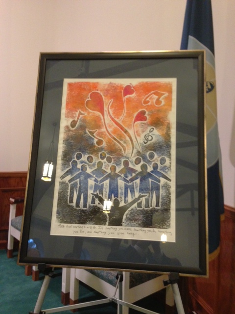 Peace Award made with sublimation printing