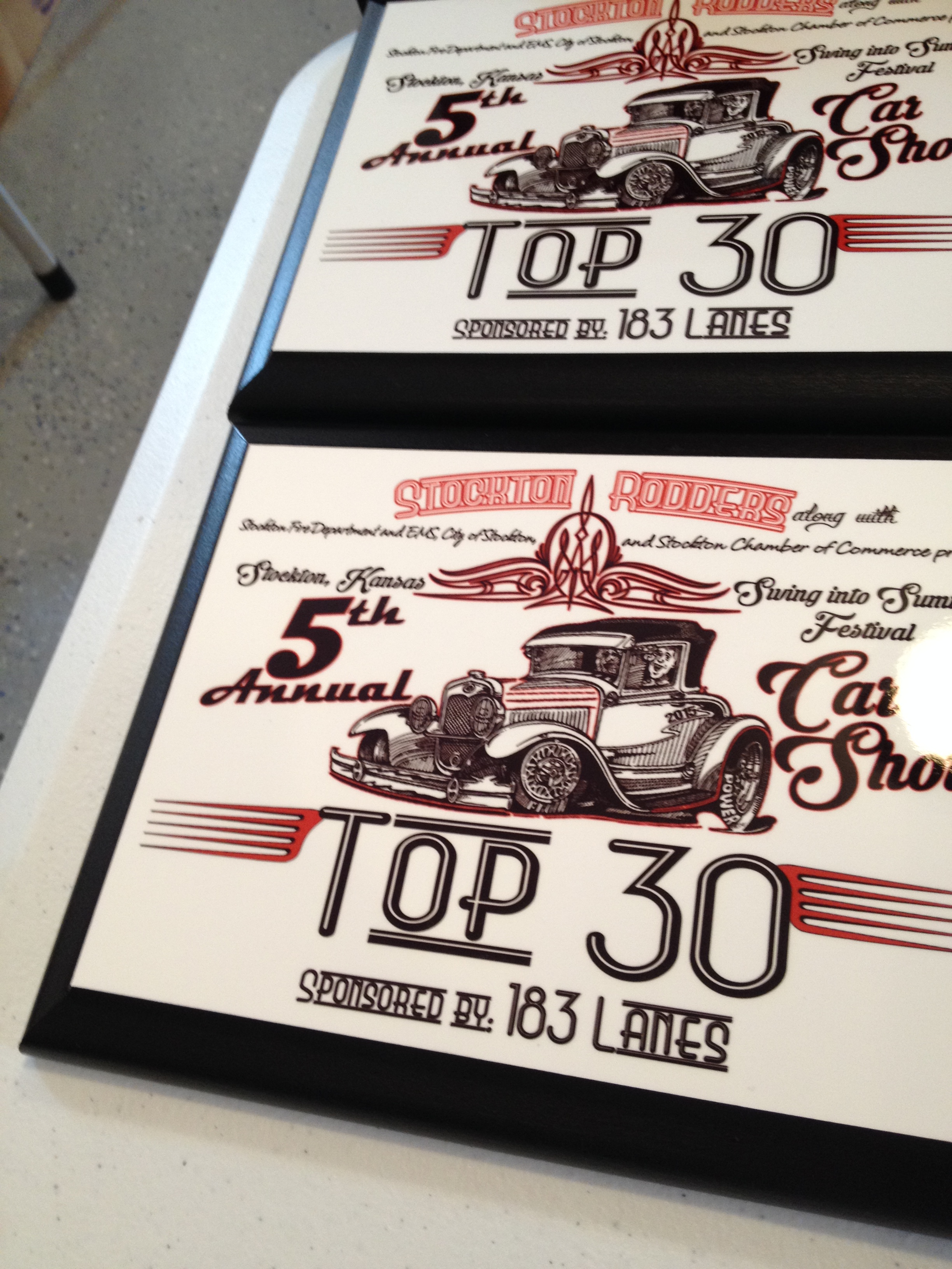 Award Plaques made with sublimation printing