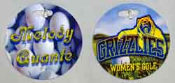 GRIZZLIES GOLF BAG TAG made with sublimation printing