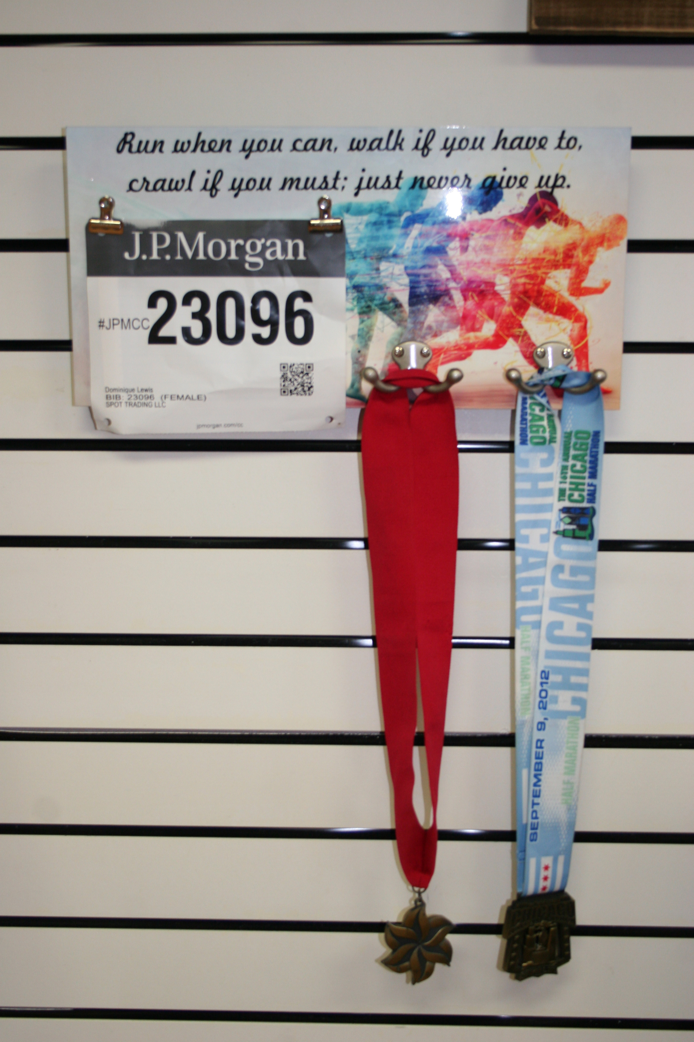 Marathon Runner Medal Board made with sublimation printing