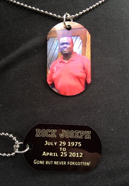 Memorial Dog Tag made with sublimation printing