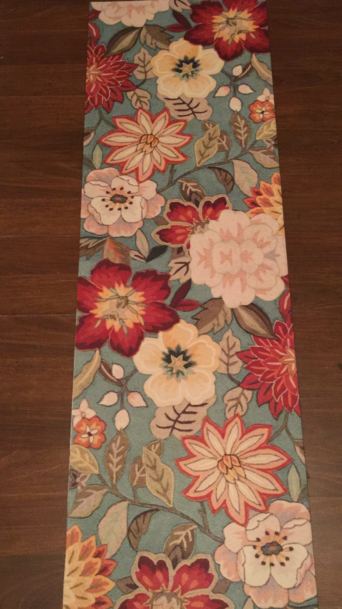 Floral Carpet Runner made with sublimation printing