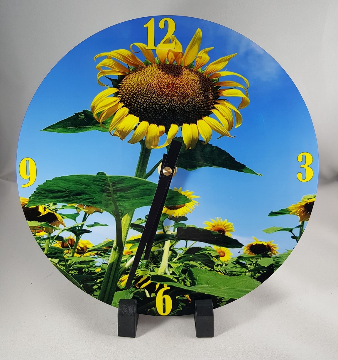 Sunflower Clock made with sublimation printing
