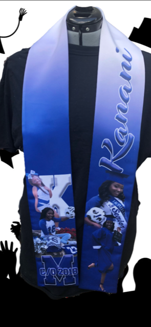 Graduate Stole made with sublimation printing
