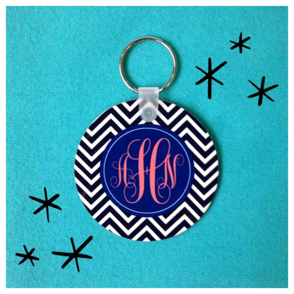 custom keychain made with sublimation printing