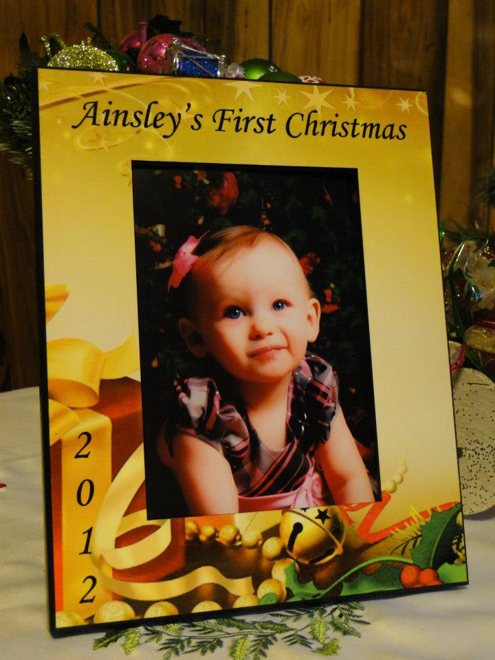 Ainsley's 1st Christmas made with sublimation printing