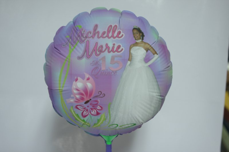 Sweet 15 Balloon made with sublimation printing