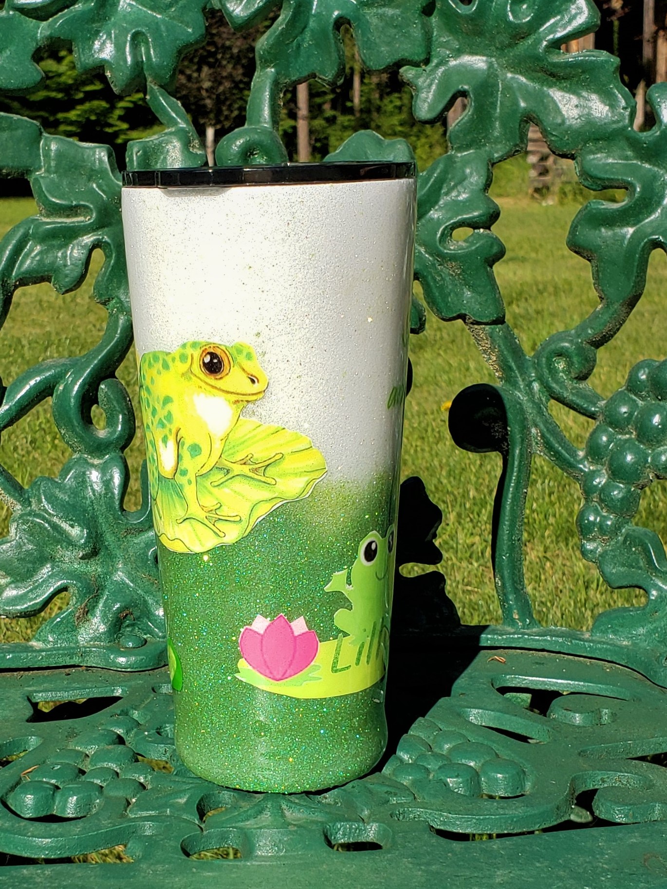 tumbler made with mates stickers made with sublimation printing