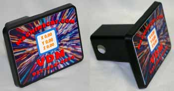 Custom Trailer Hitch Cover made with sublimation printing