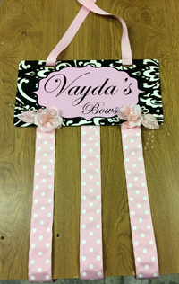 Bow Hanger made with sublimation printing