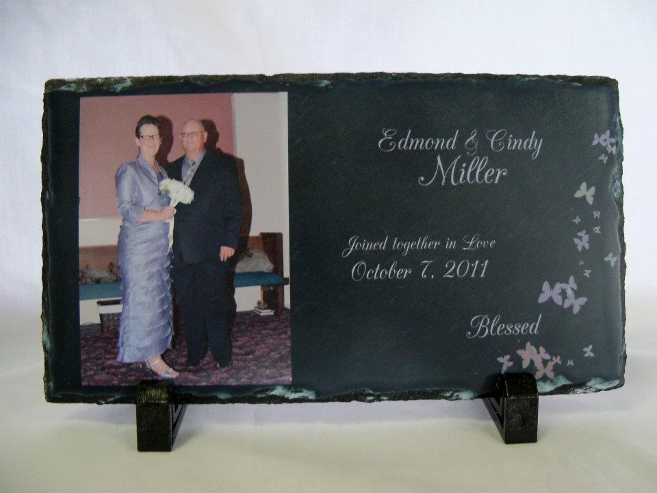 Wedding Slate made with sublimation printing