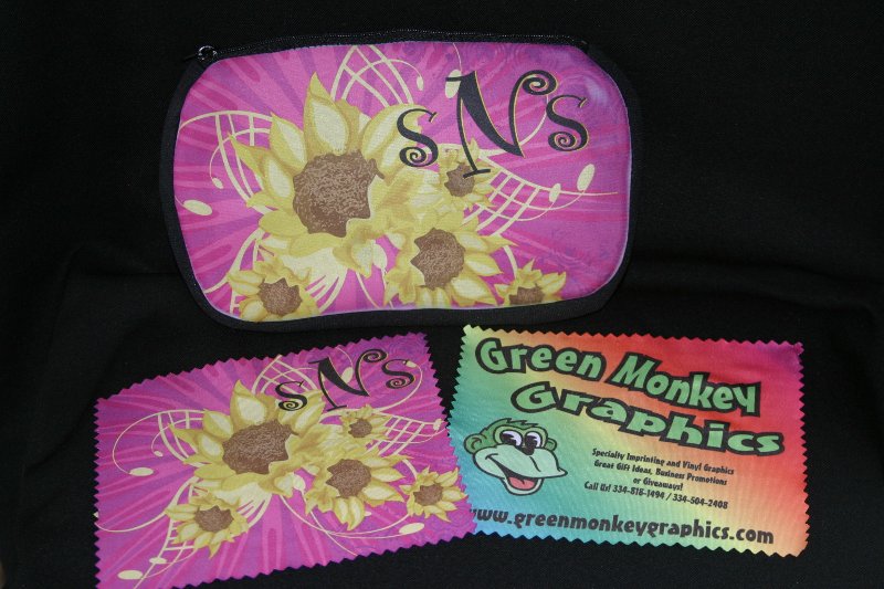 Neoprene Cosmetic bag made with sublimation printing