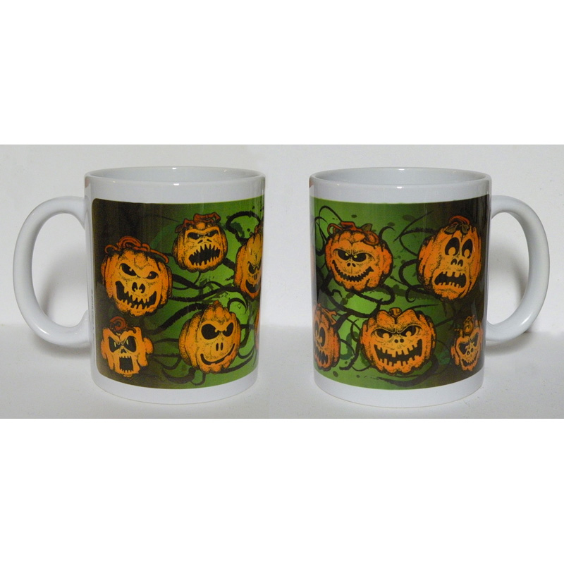 Pumpkin Mug made with sublimation printing