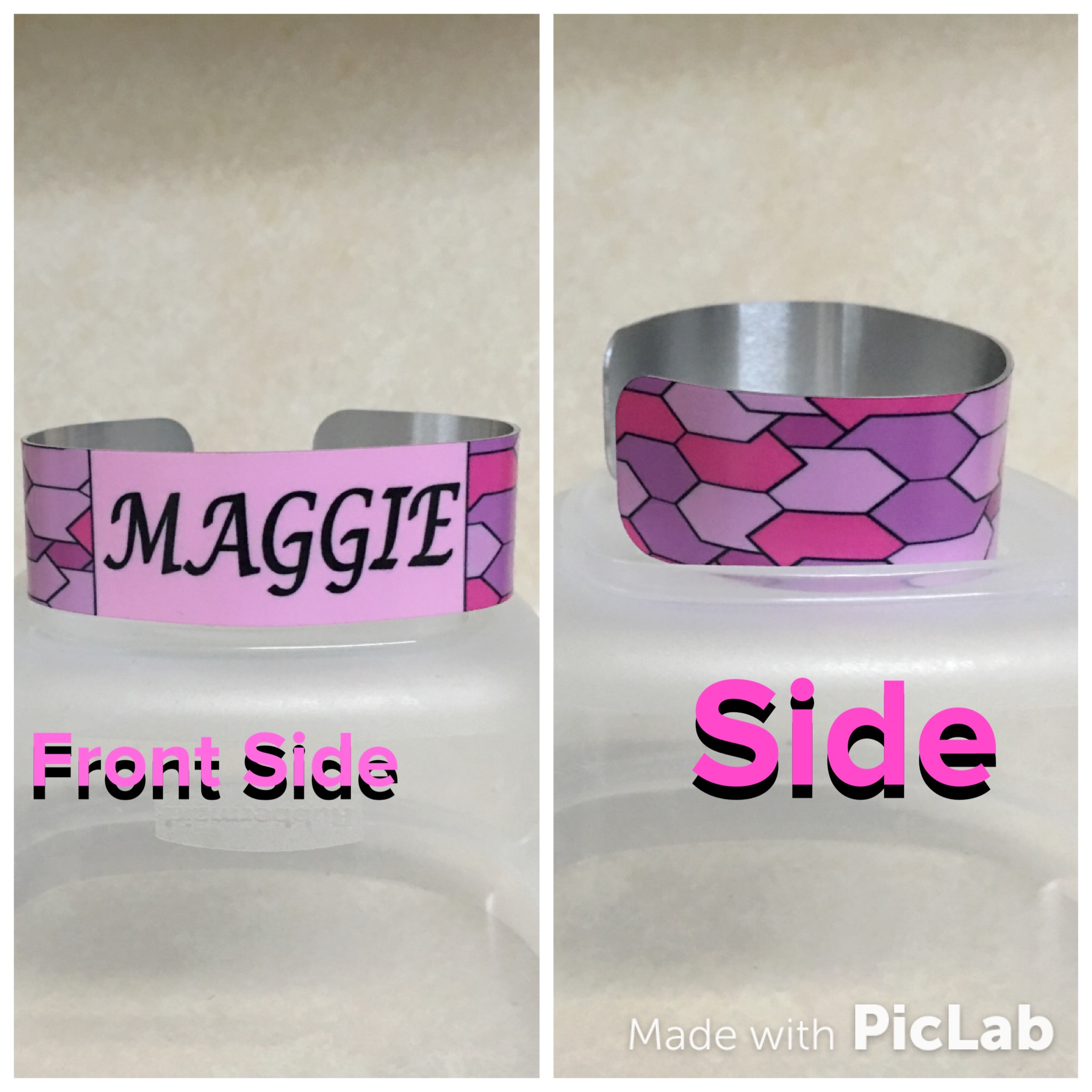 Bracelet made with sublimation printing