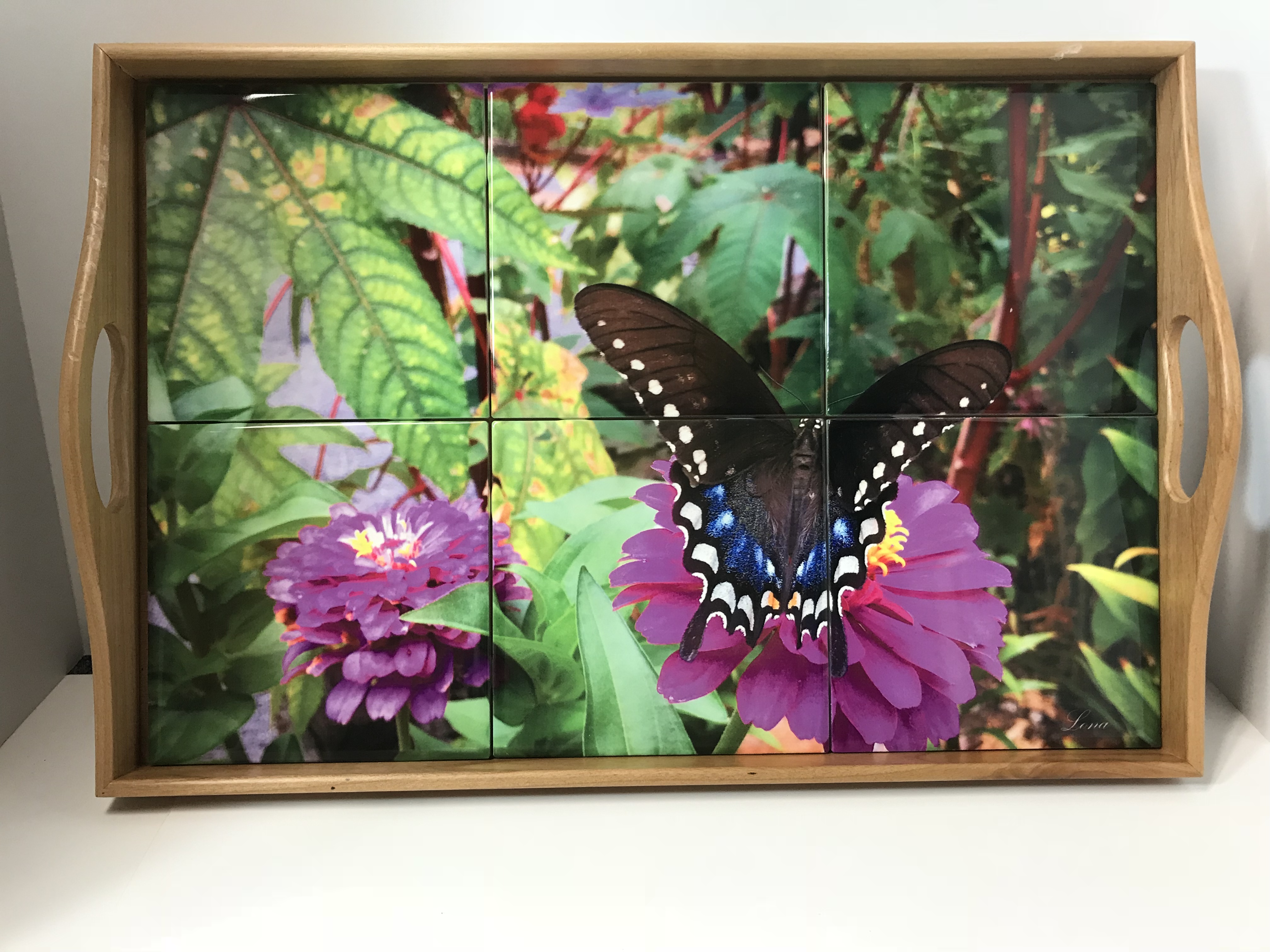 Butterfly kiss made with sublimation printing