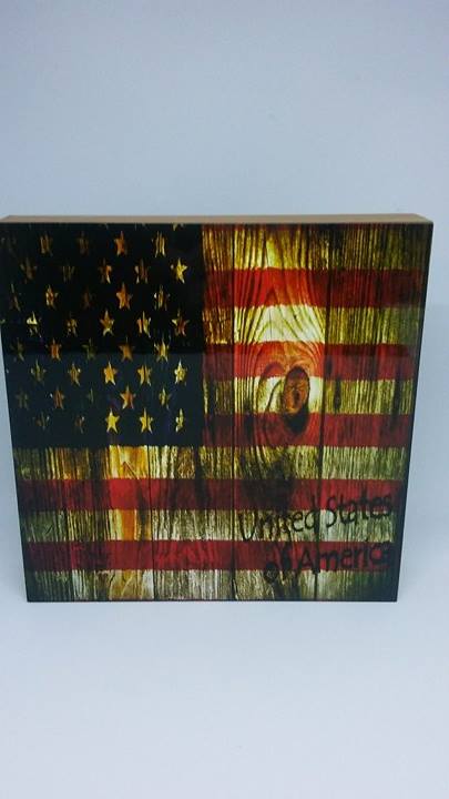 God Bless America made with sublimation printing