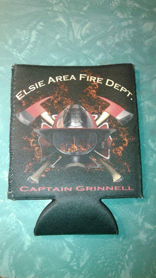 Fireman Koozie made with sublimation printing