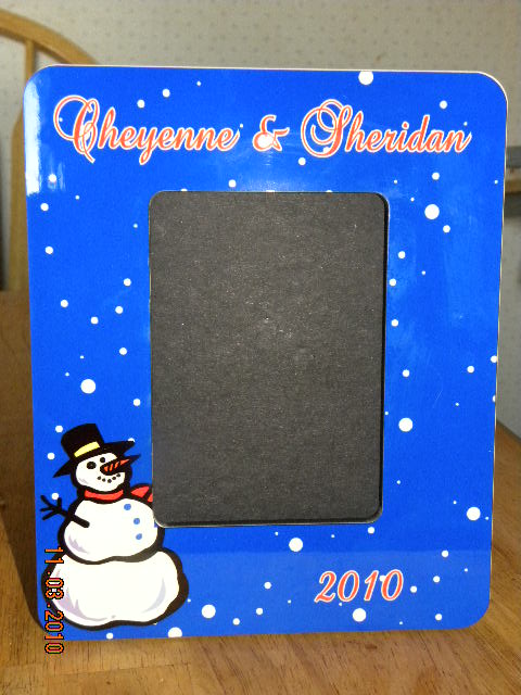 Christmas Picture Frame made with sublimation printing