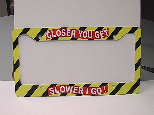 custom lic. plate frame made with sublimation printing