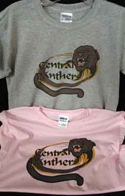 Youth Central Panthers made with sublimation printing