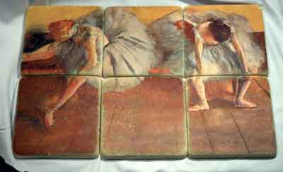 Degas Dancers tile mural made with sublimation printing