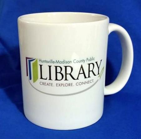 Huntsville Library NerdCon Mug made with sublimation printing