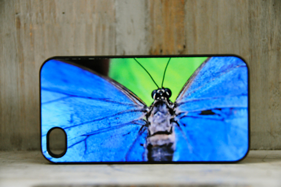 BlueButterflyPhoneCase made with sublimation printing