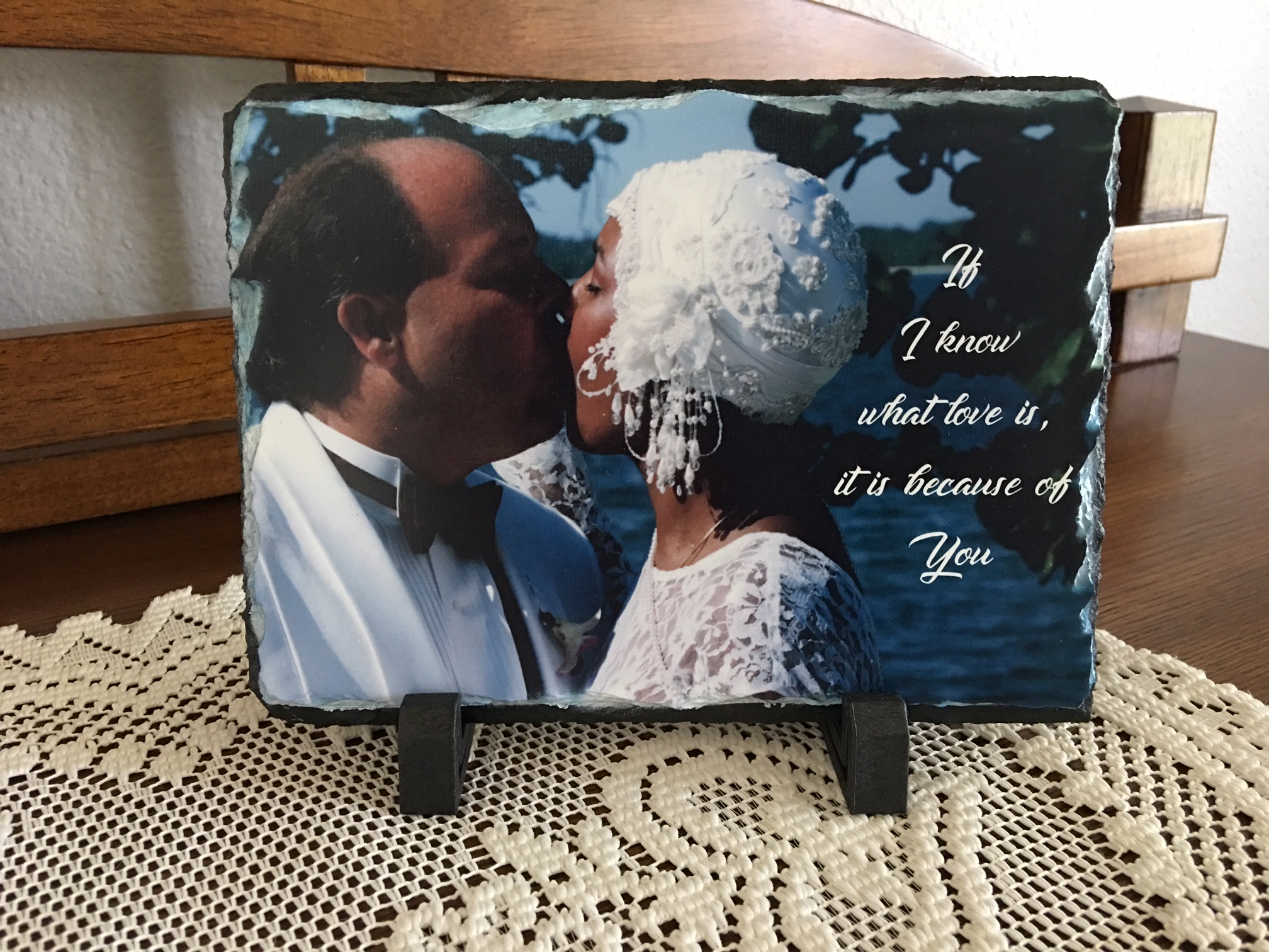 Wedding Slate made with sublimation printing