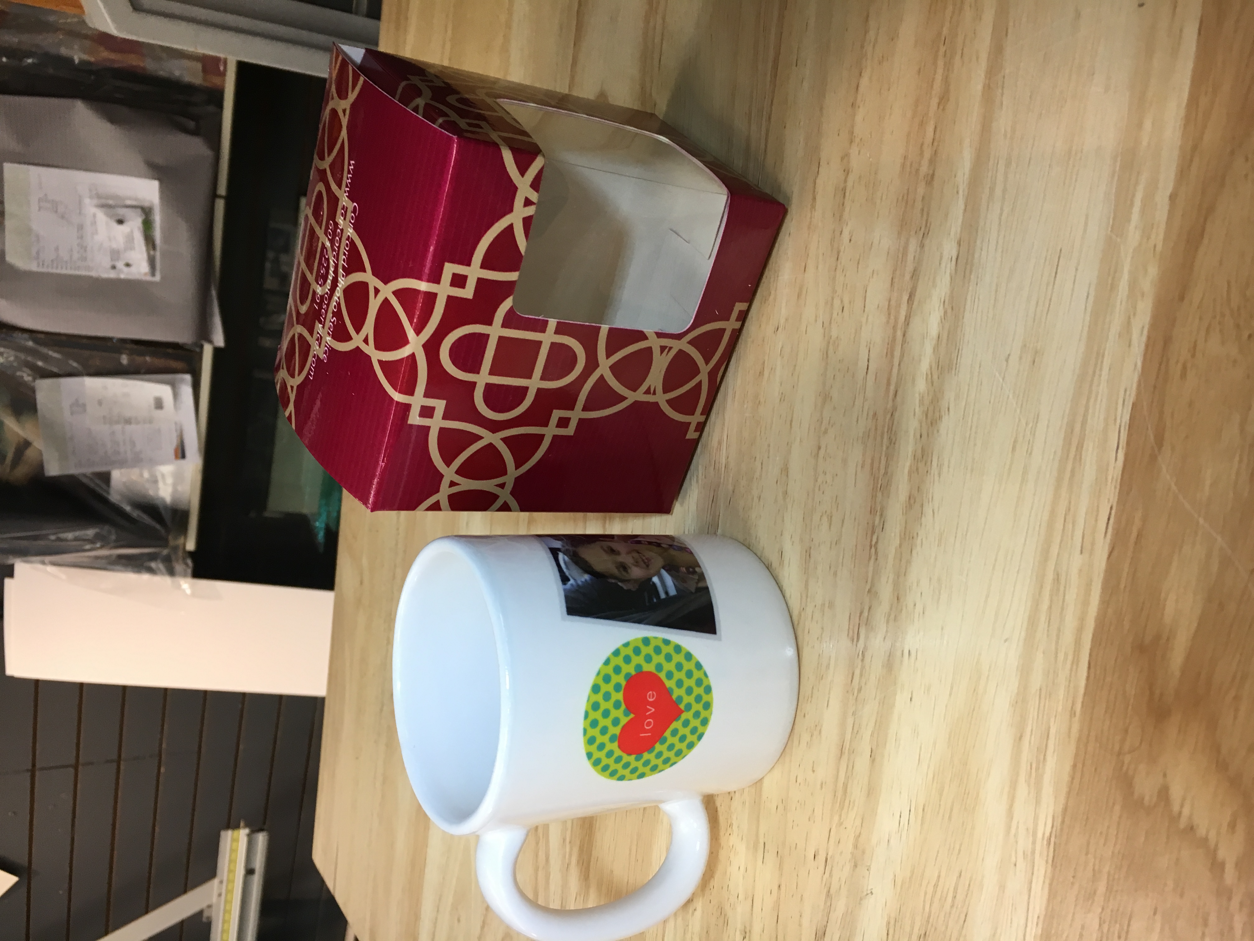 Mug Gift Boxes made with sublimation printing