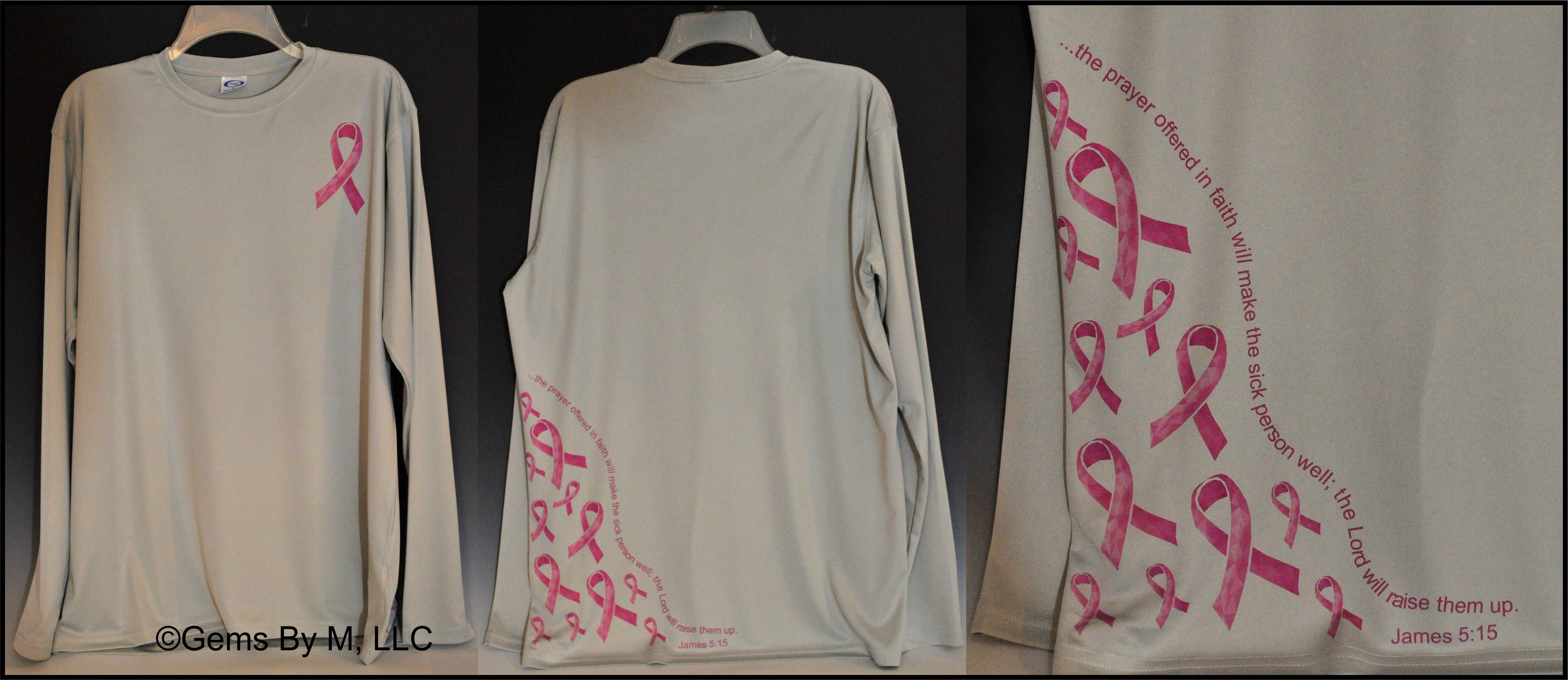 Breast Cancer Shirt made with sublimation printing