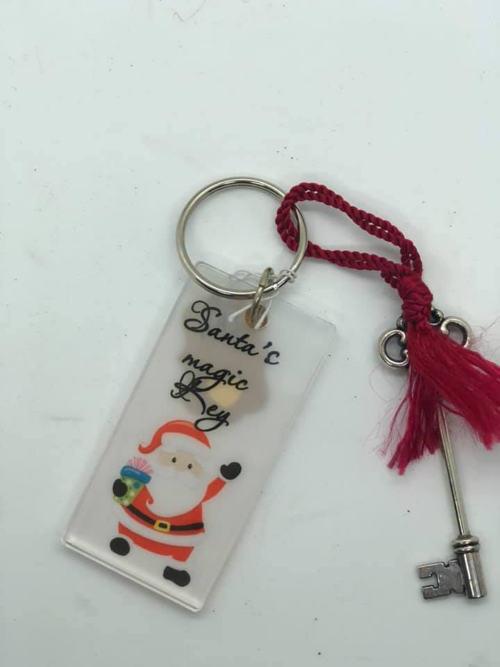Santas key made with sublimation printing