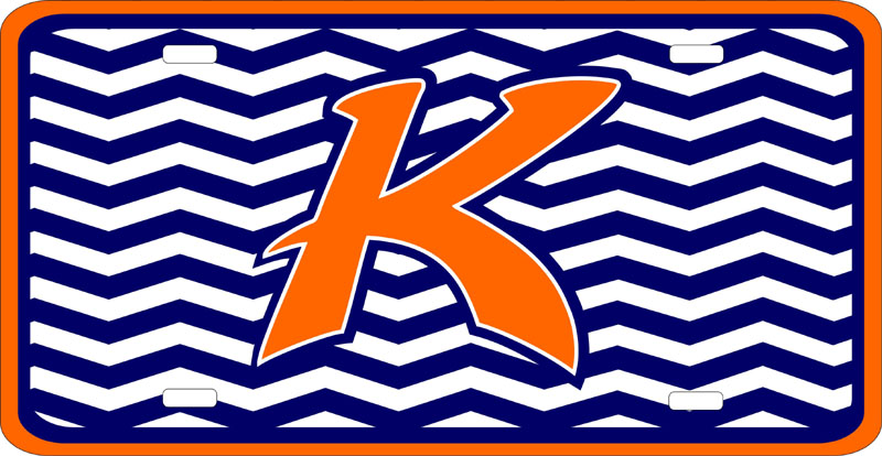 Kinston License Plate made with sublimation printing