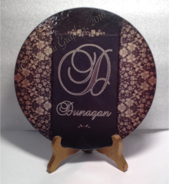 Personalized cutting board made with sublimation printing