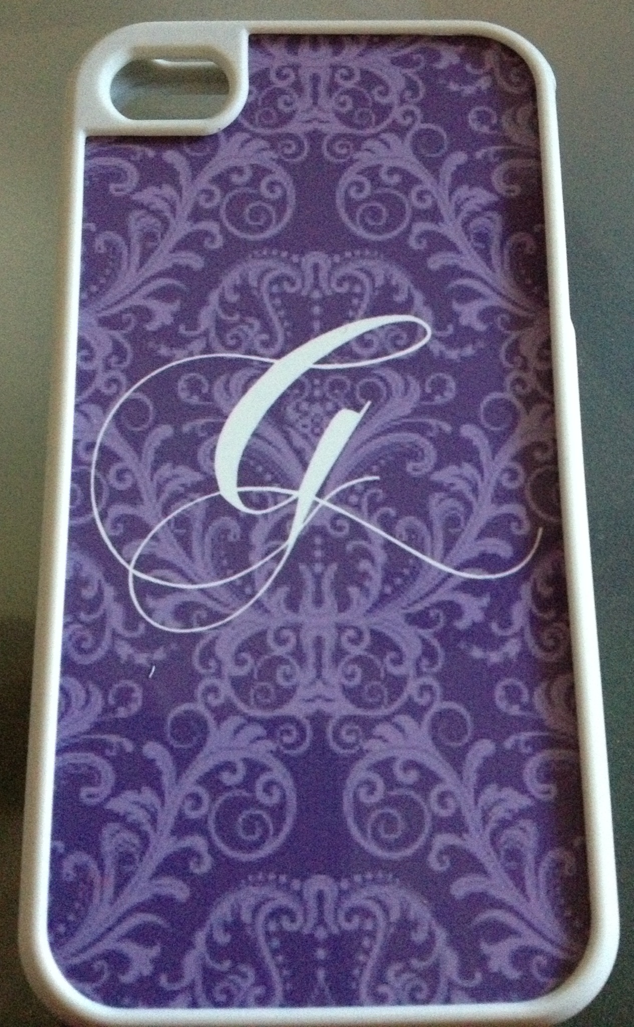Purple iphone case made with sublimation printing