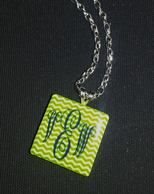 Personalized Necklace made with sublimation printing