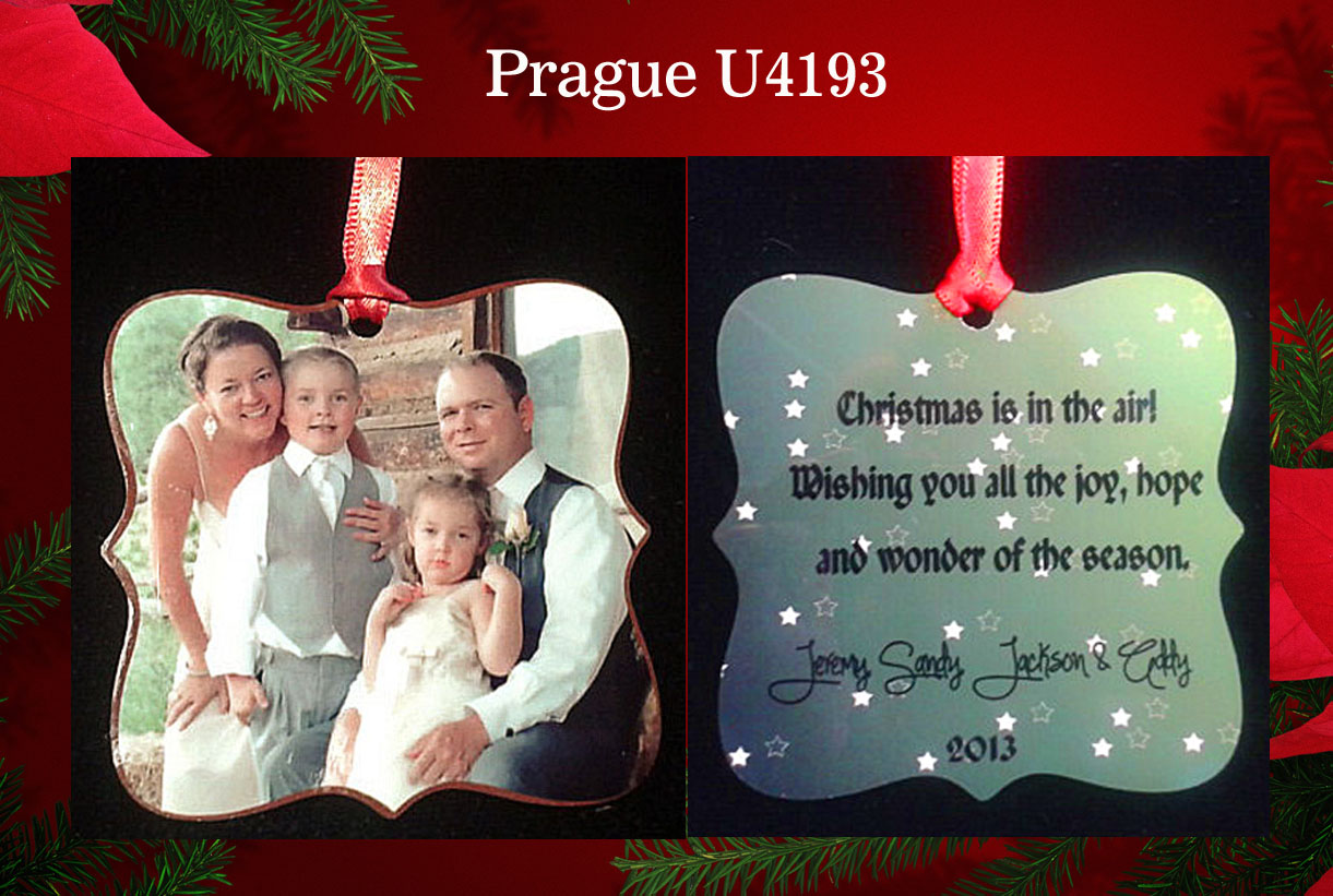 Prague Ornament made with sublimation printing
