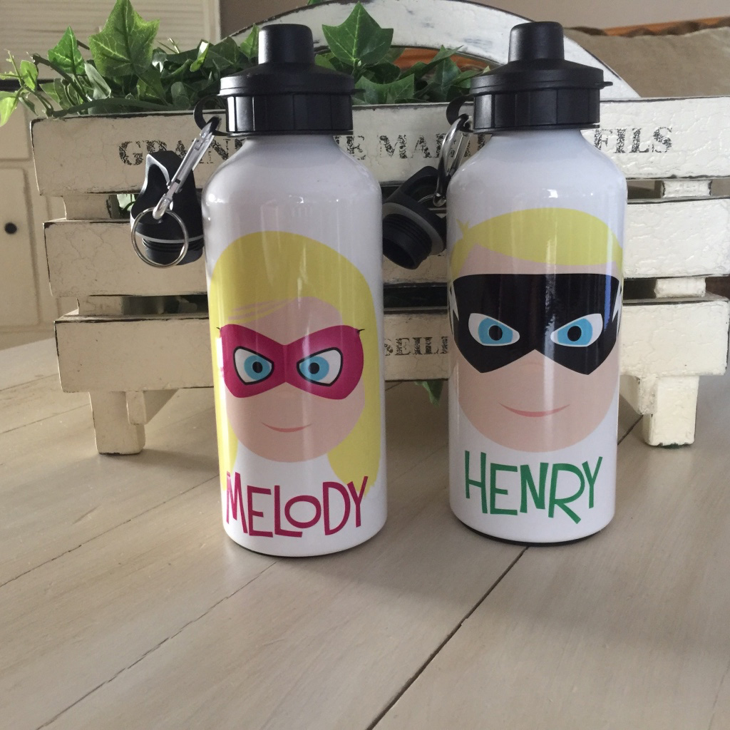 Kids Water Bottles made with sublimation printing