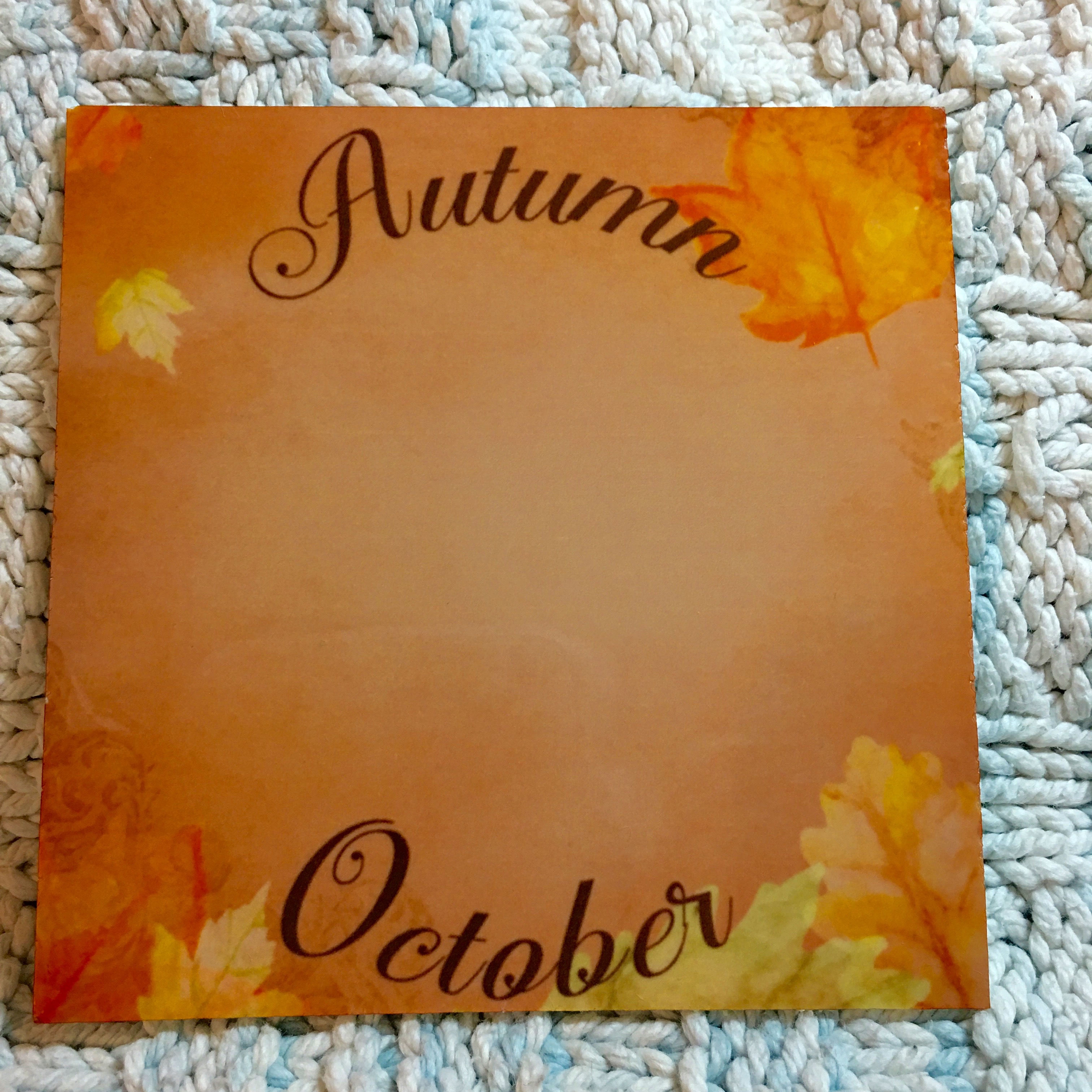 Autumn Coaster made with sublimation printing