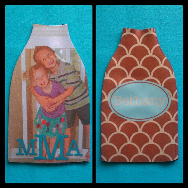 Custom Bottle Koozies made with sublimation printing