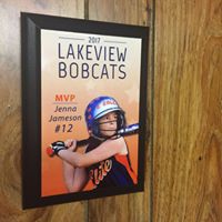 Softball Plaque made with sublimation printing