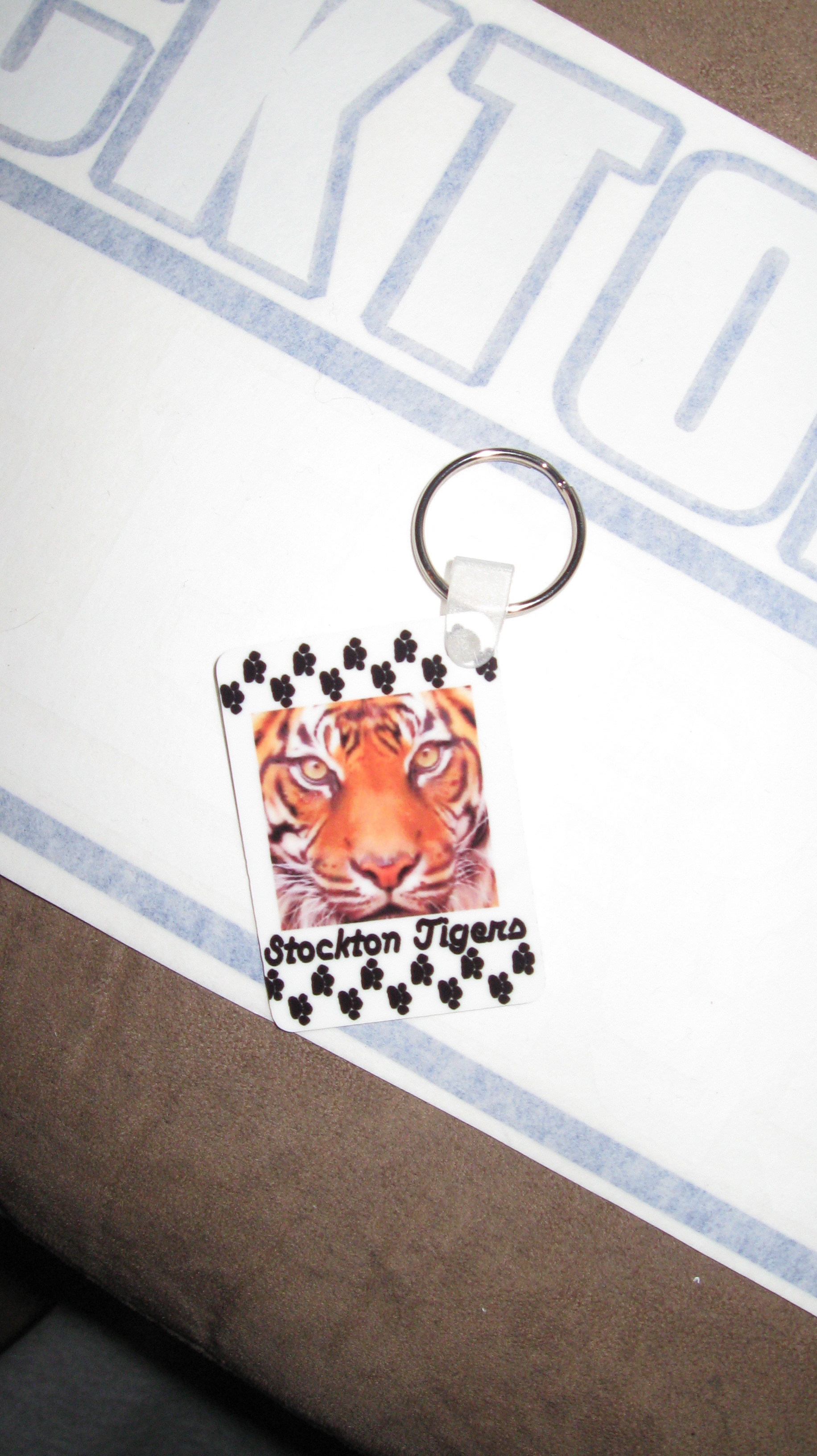 KeyChains made with sublimation printing