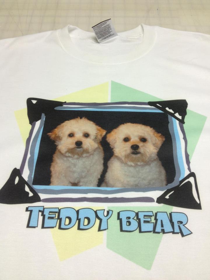shirt/pet contest made with sublimation printing
