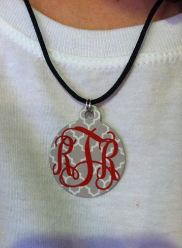 Pet tags also make great necklaces! made with sublimation printing