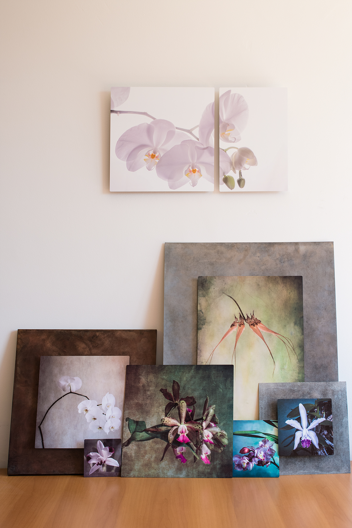 Orchids made with sublimation printing